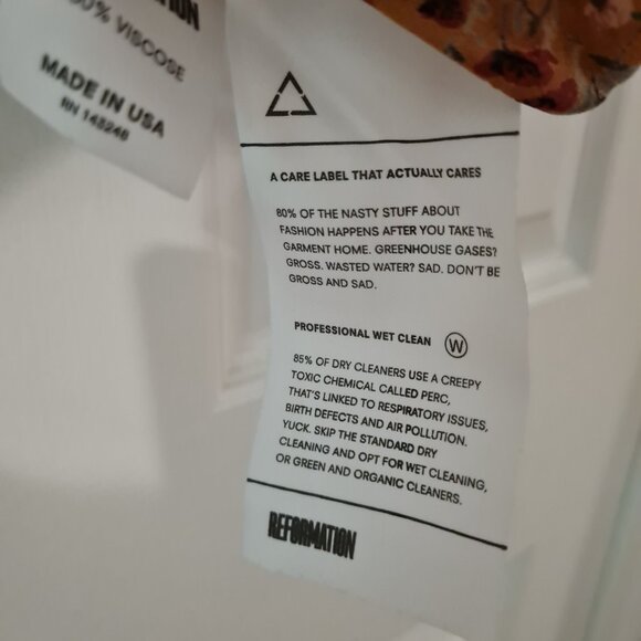 Reformation Harwood Dress GOA Size Small NWT - Picture 11 of 11